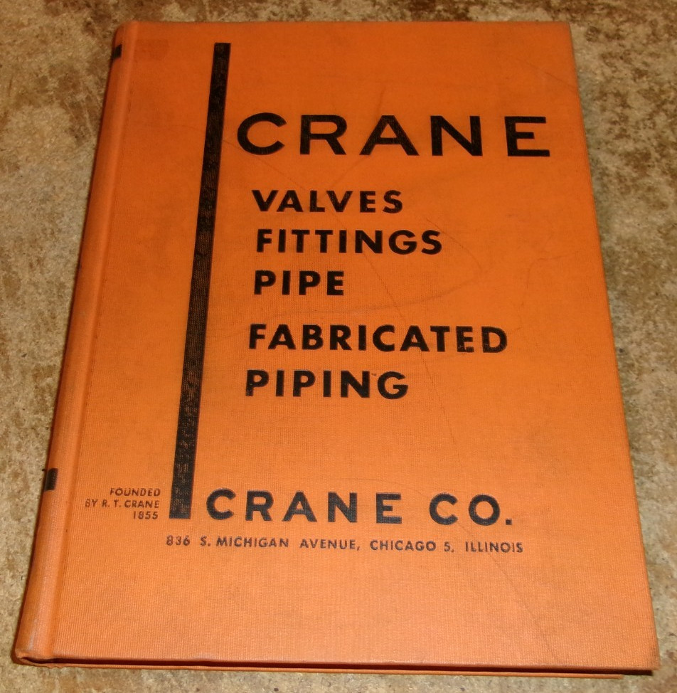 1949 crane co. no.49 valves/fittings/pipe catalog in good shape used
