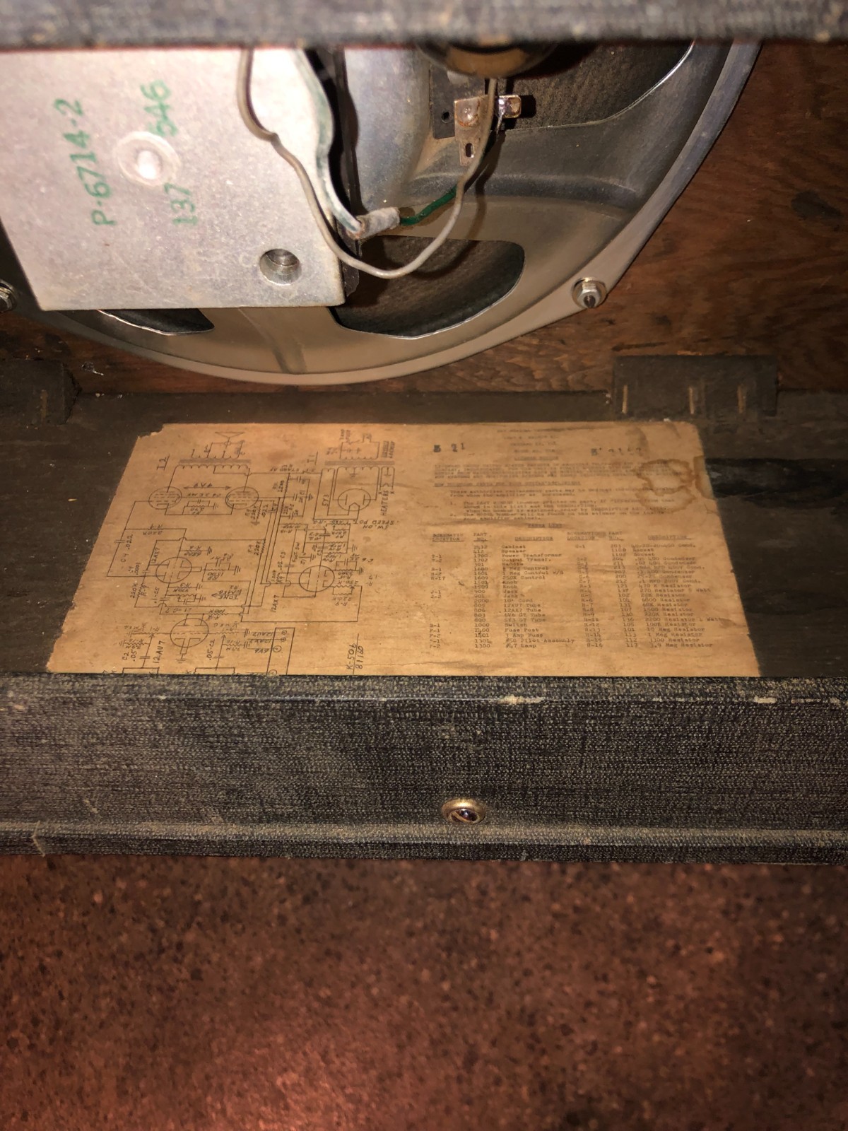 kay guitar amplifier [valco made]