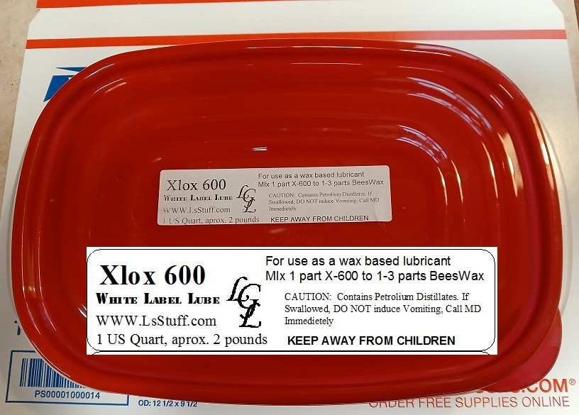 Xlox 600-  from White Label Lube, 1 quart container