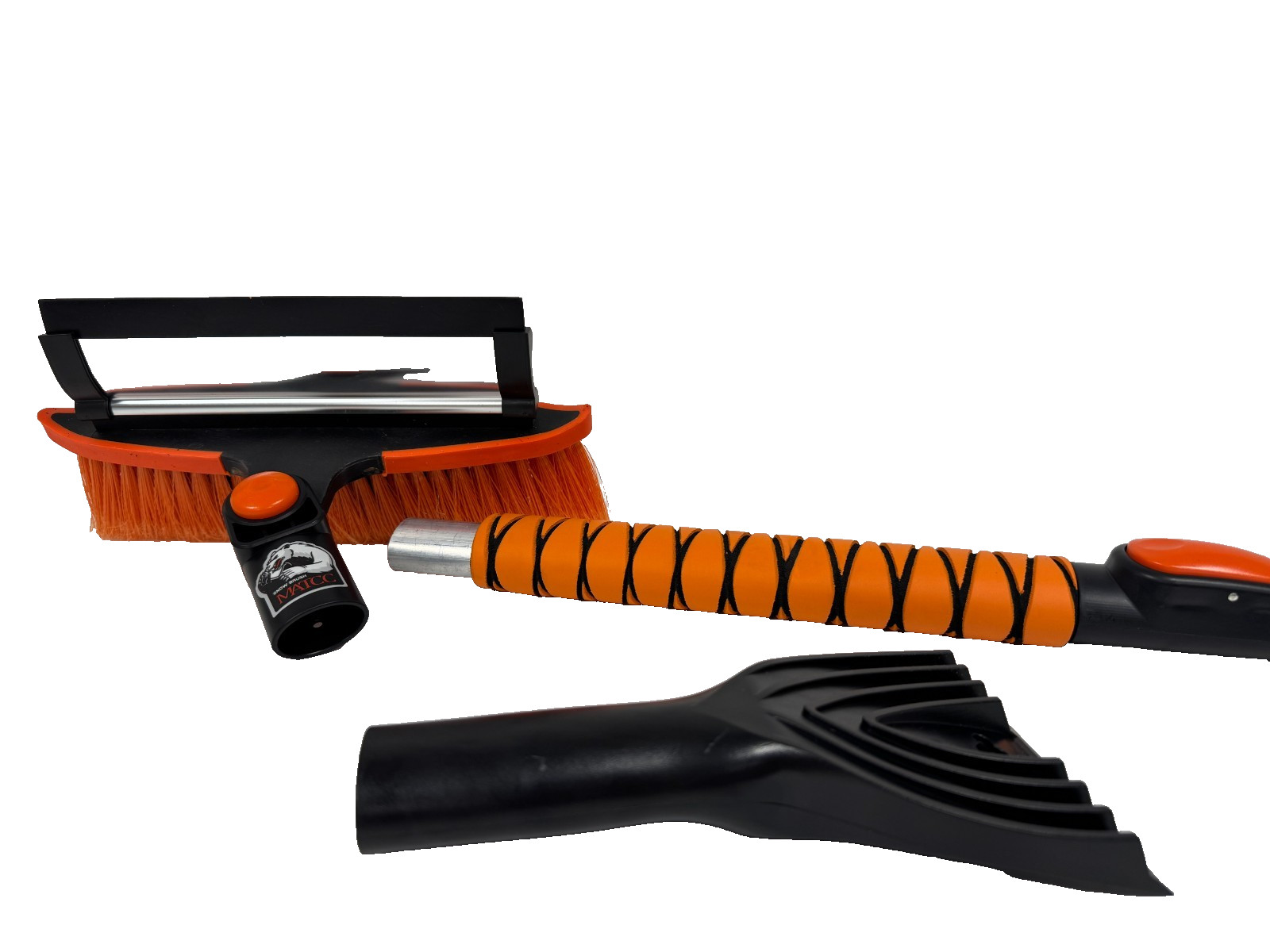 Extendable Car 3‑in‑1 Scraper, Squeegee & Brush