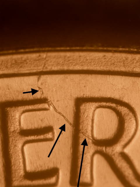 1964 Gem Proof Struck Thru Thread on Reverse Lincoln Cent MUST SEE!! #2
