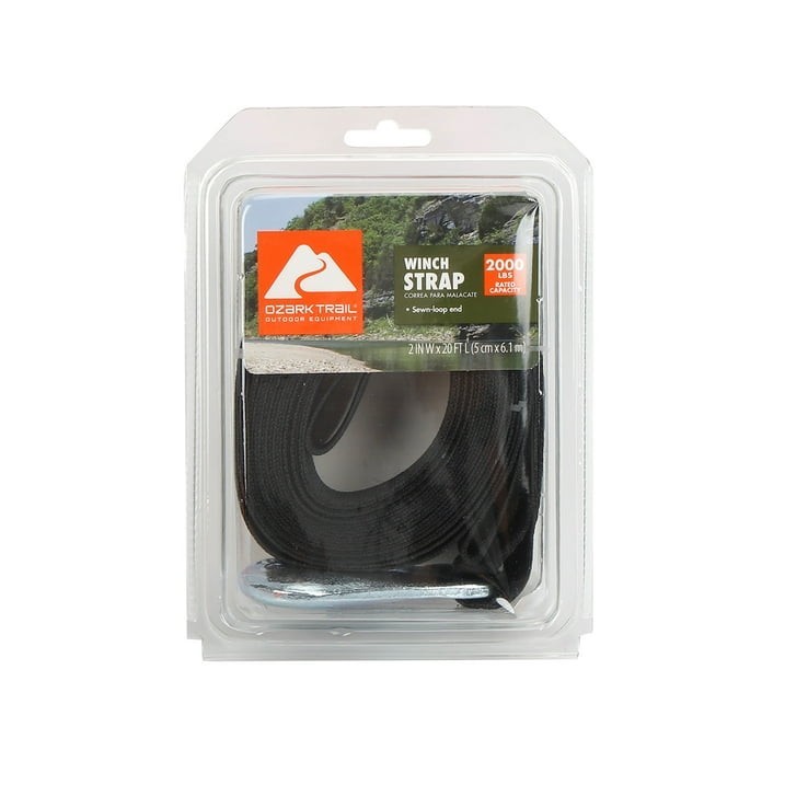 Replacement Trailer Winch Strap, 2 inch x 20 feet, Boat Trailering
