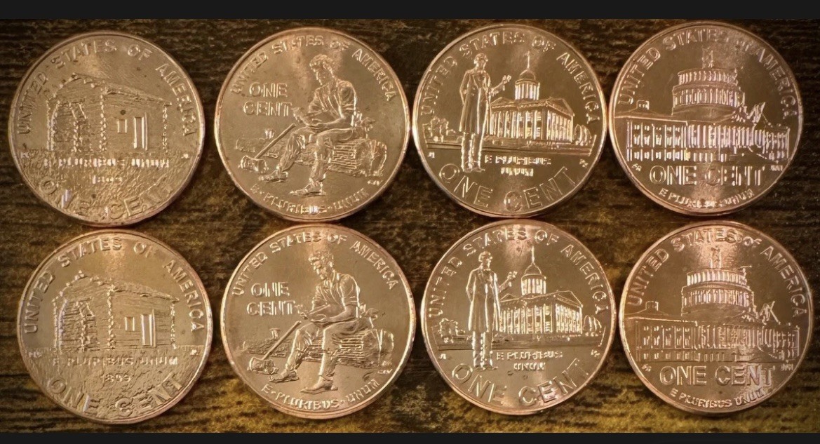 2009 Lincoln Bicentennial Penny Set • All 8 Coins • P&D • Brilliant Uncirculated