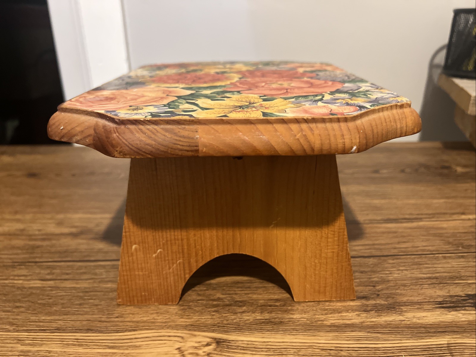 Vintage Floral Foot Stool