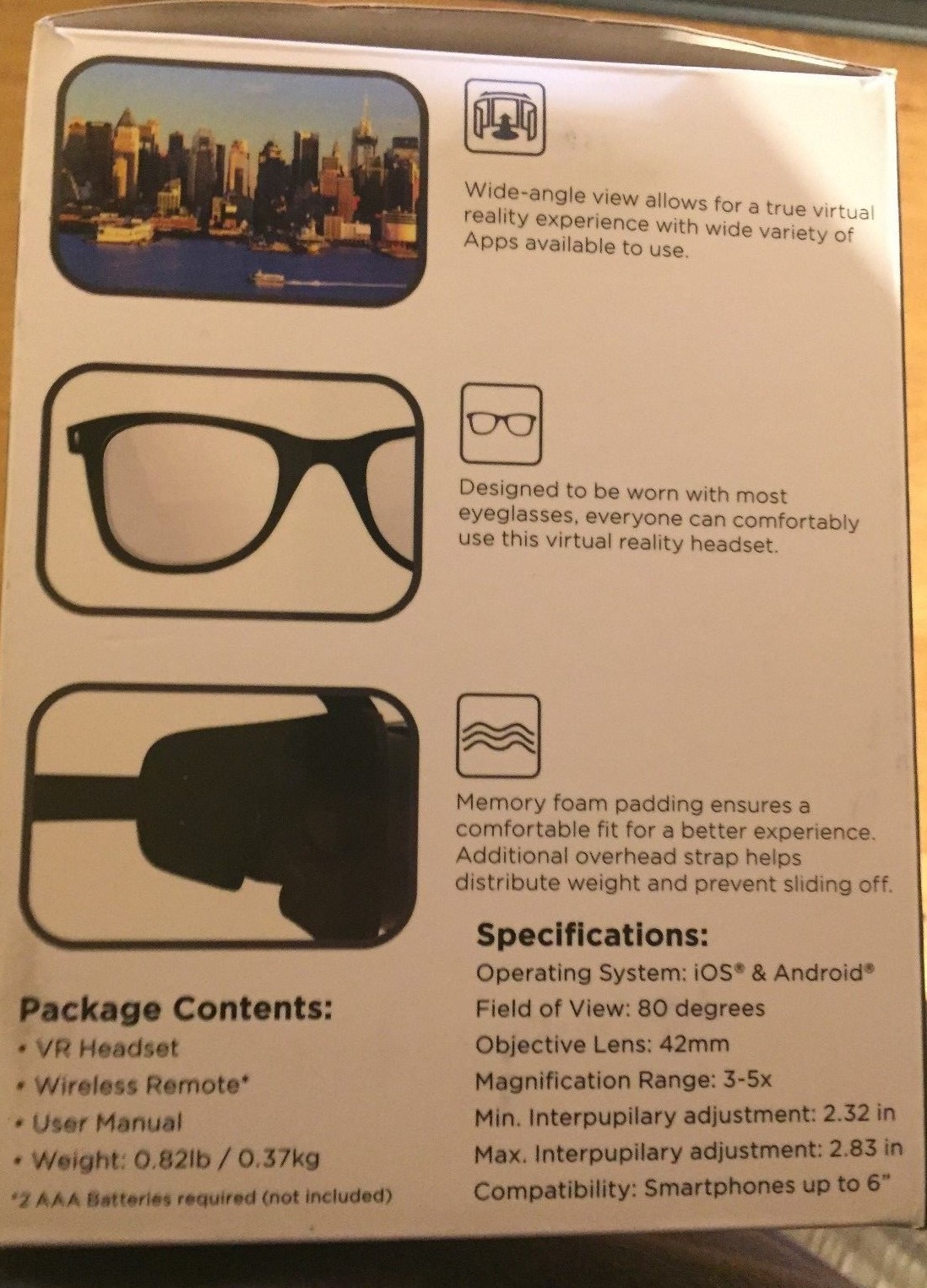 VIRTUAL REALITY HEADSET AND REMOTE