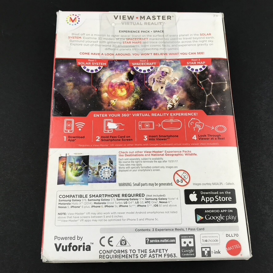 View-Master Virtual Reality SPACE Experience Pack & Destination Pack NIB