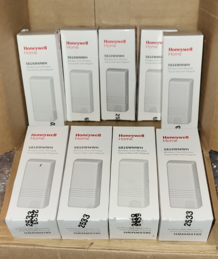 Honeywell 5816WMWH Wireless Door/Window Transmitter with Magnet Qty 9 NEW