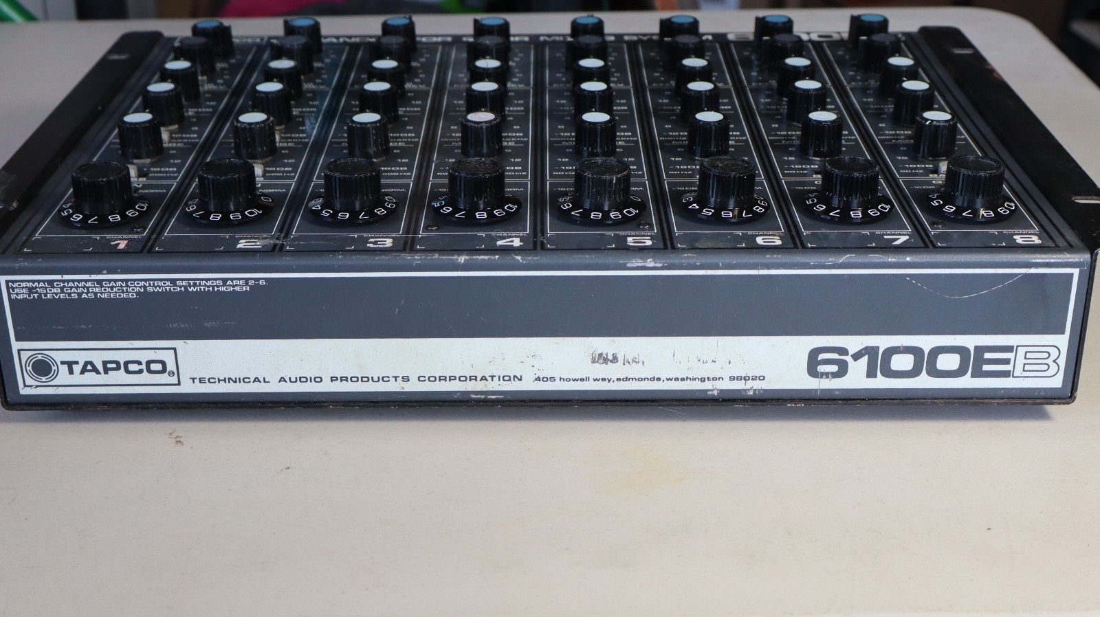 Tapco 6100EB EXPANDER FOR 6100R MIXING System With Plugs/wires UNTESTED d