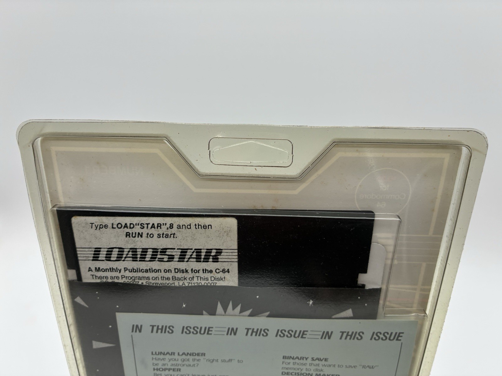 Brand New/Sealed Loadstar Number 1 for Commodore 64