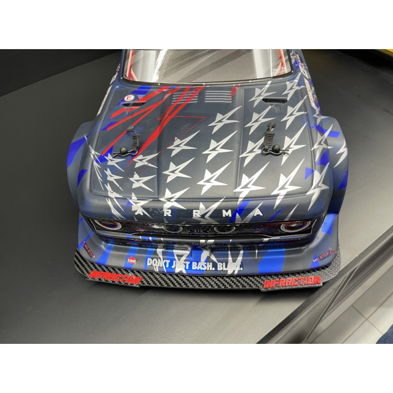 STP1129CF INFRACTION 1/7 FRONT SPLITTER CARBON FIBER