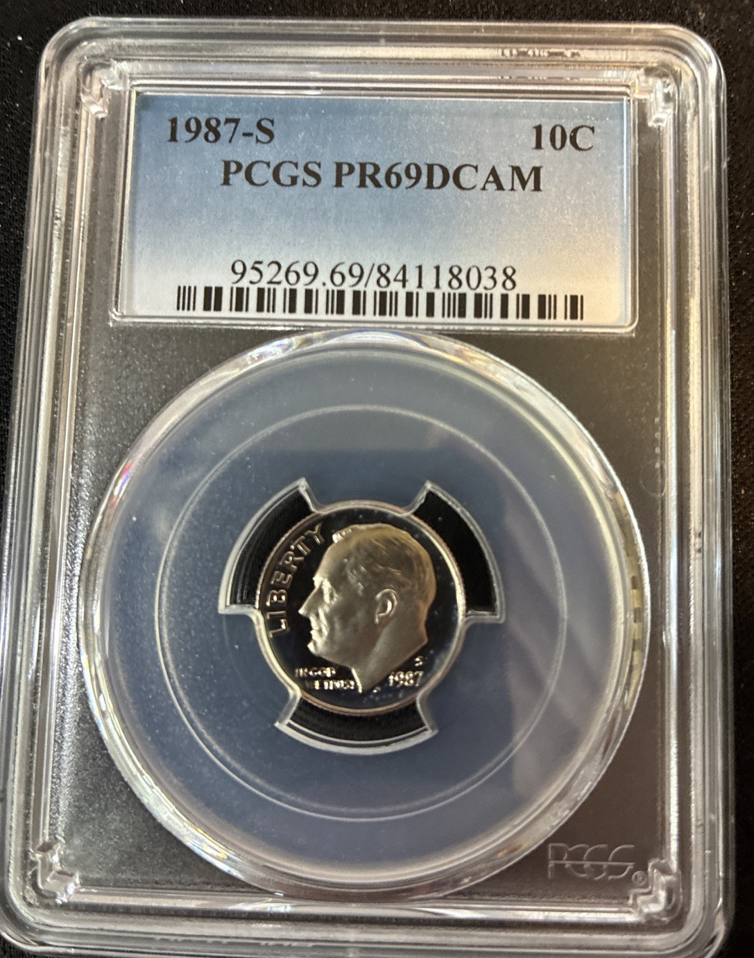 1987 S 10C Roosevelt Dime Proof PCGS PR69DCAM