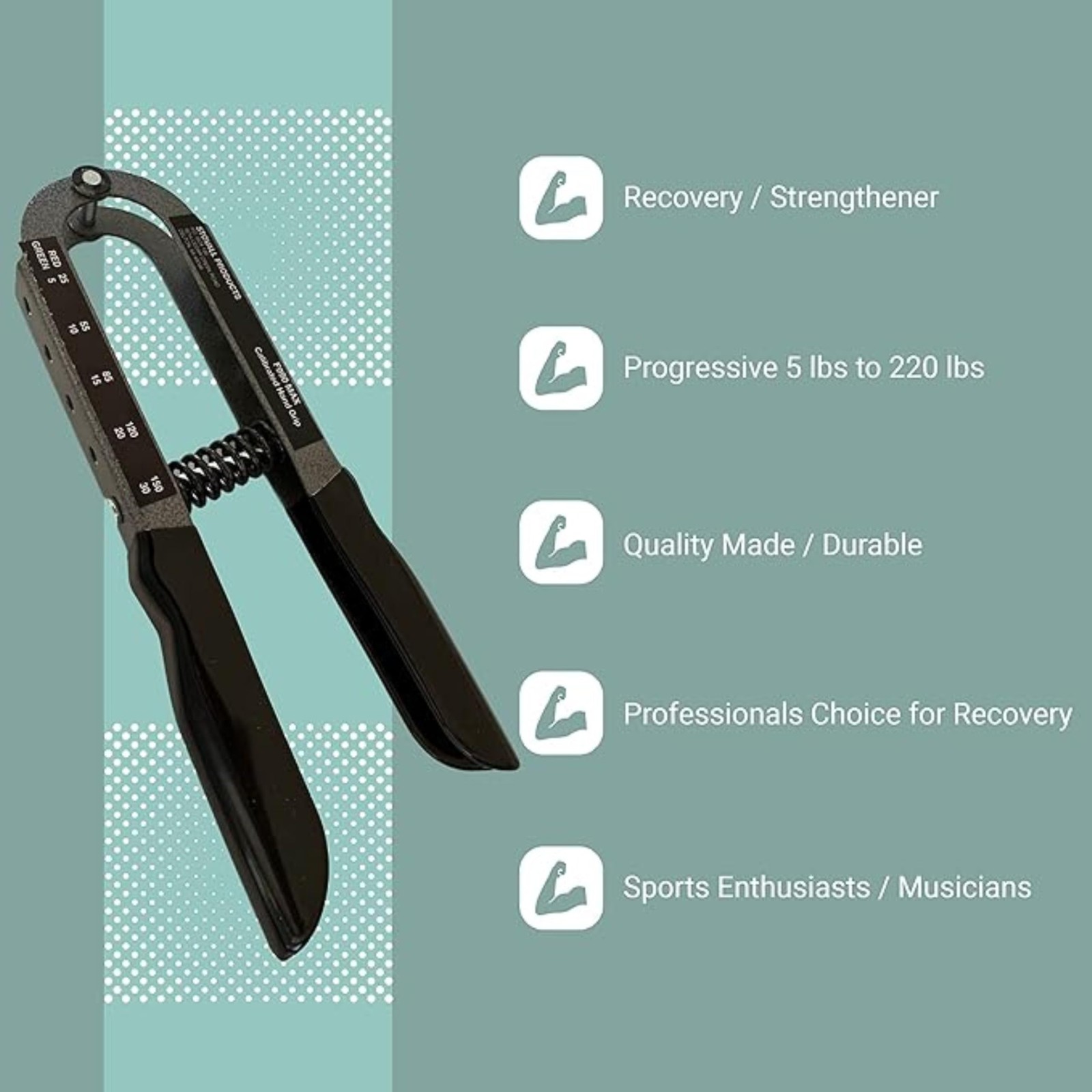 Stovall Adjustable Grip Strength Trainer | Professional Physical Therapy Hand...