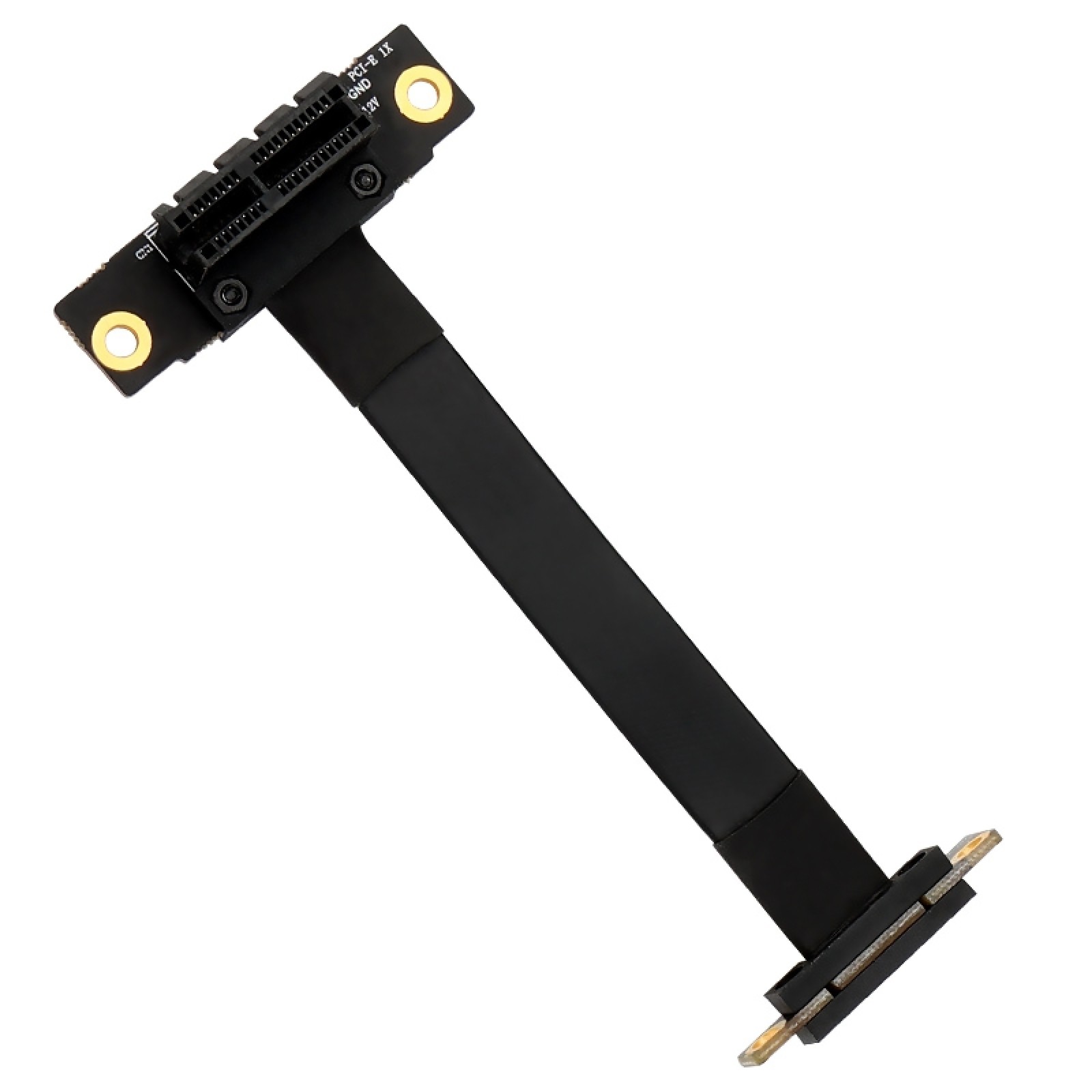 Plug&play Dual 90 Degree PCI-E X1 to X1 Extension Cable For Sound Card/Data Card