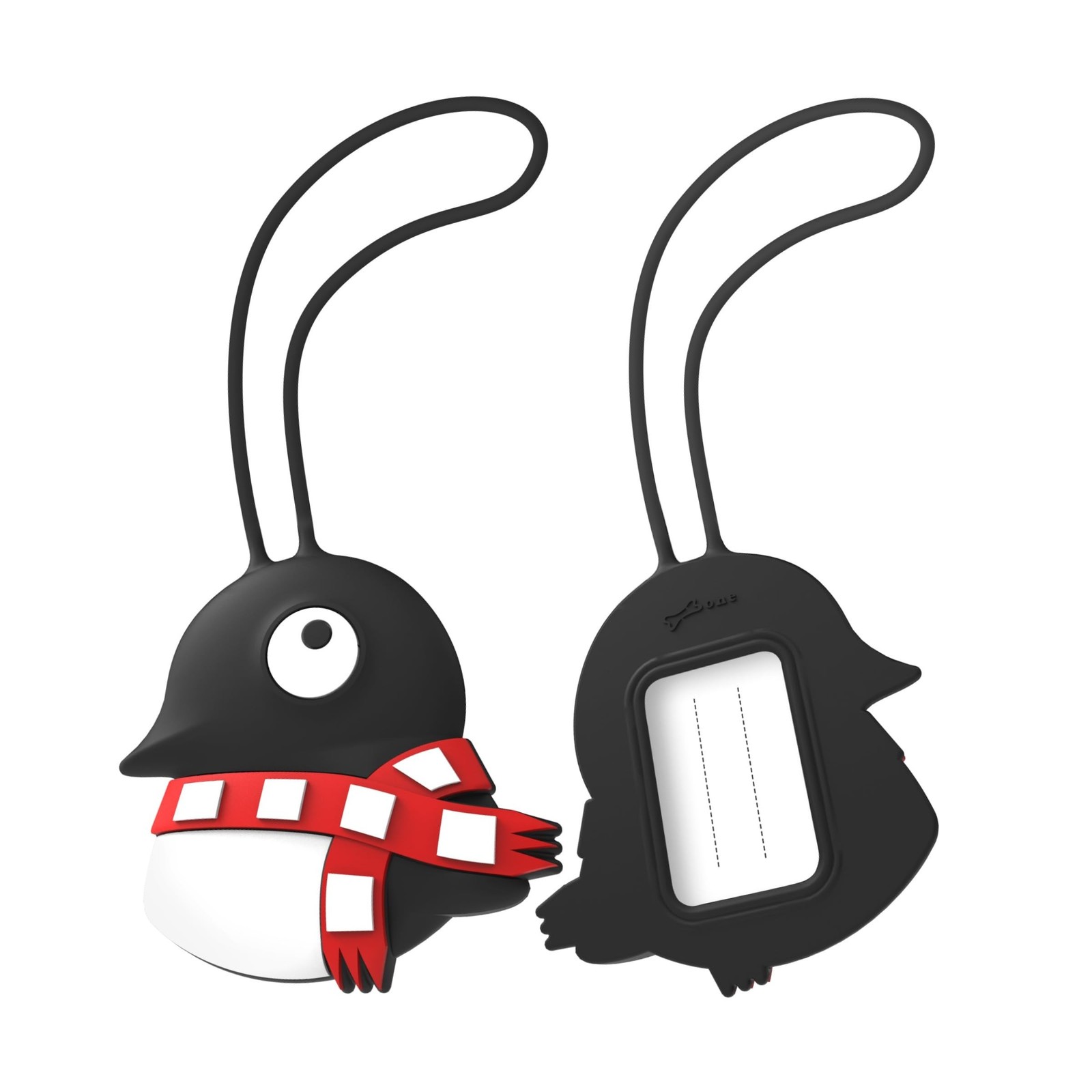 BONE Character Luggage Tag (1 Pack) Cute Animal ID Tag + Reusab... FAST USA SHIP
