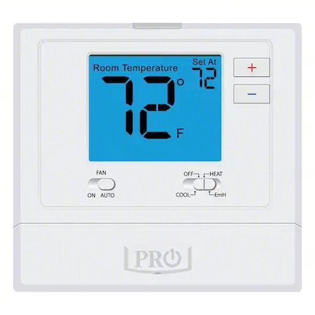 Pro1 Iaq T721 Non-Programmable Thermostat, 2 H, 1 C, Wall Mount,