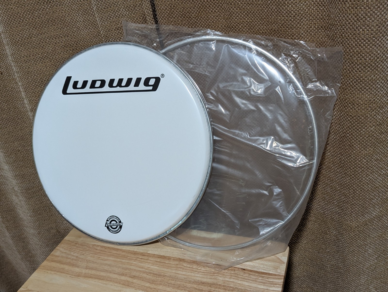 Ludwig Bass Drum Heads  Breakbeats Questlove Set of 2 - 16" - NEW