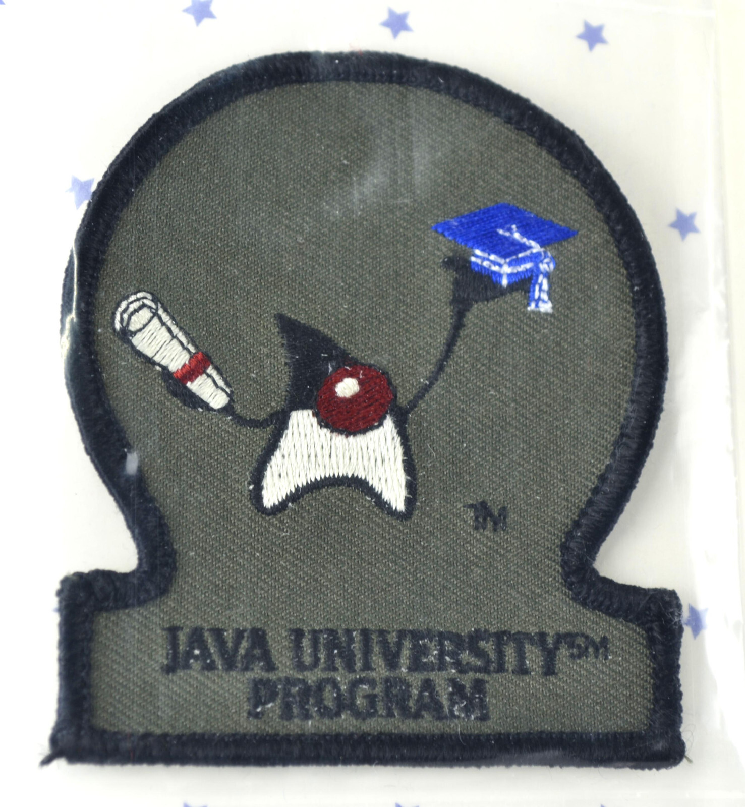 VTG  RARE! JavaOne Java University patch w/Sun Microsystems Java Mascot Duke OBO