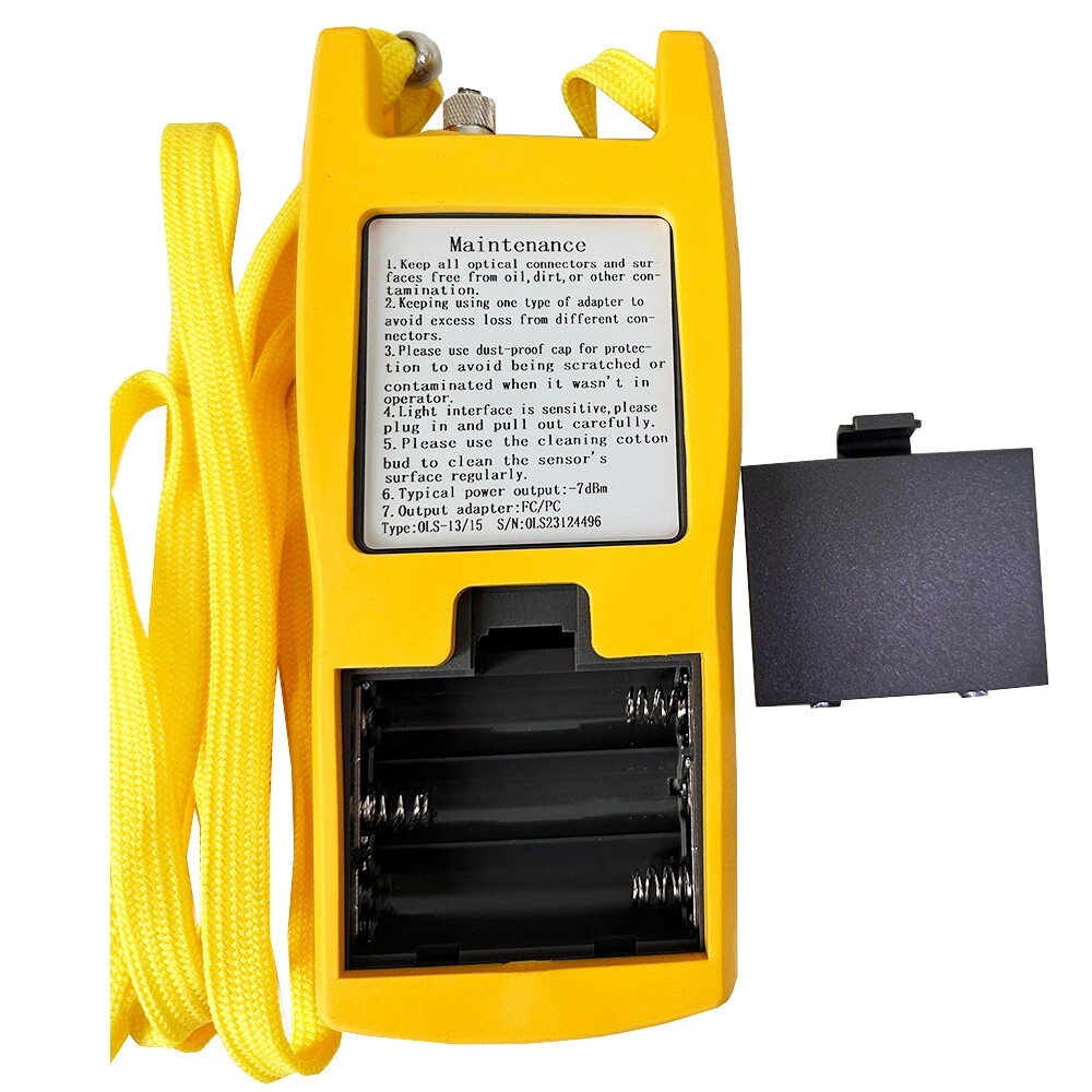 Handheld Optical Light Source Range -7dBm 1310/1550nm for Measuring Optical Loss