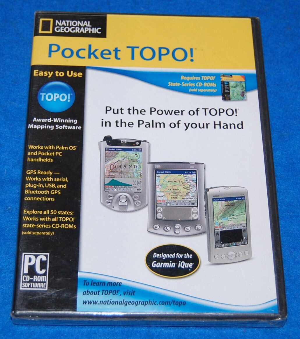 National Geographic Pocket Topo, New & Factory Sealed