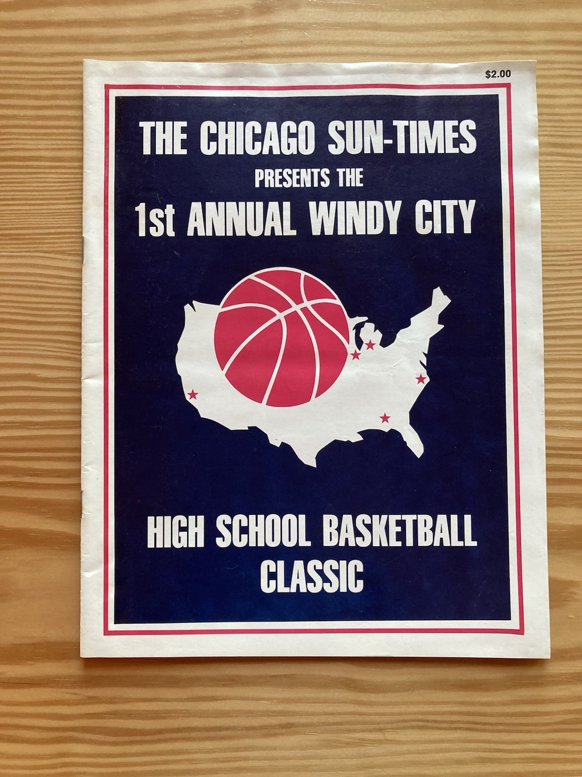 1st Chicago Windy City High School Basketball Classic 1989 Program Jamie Brandon