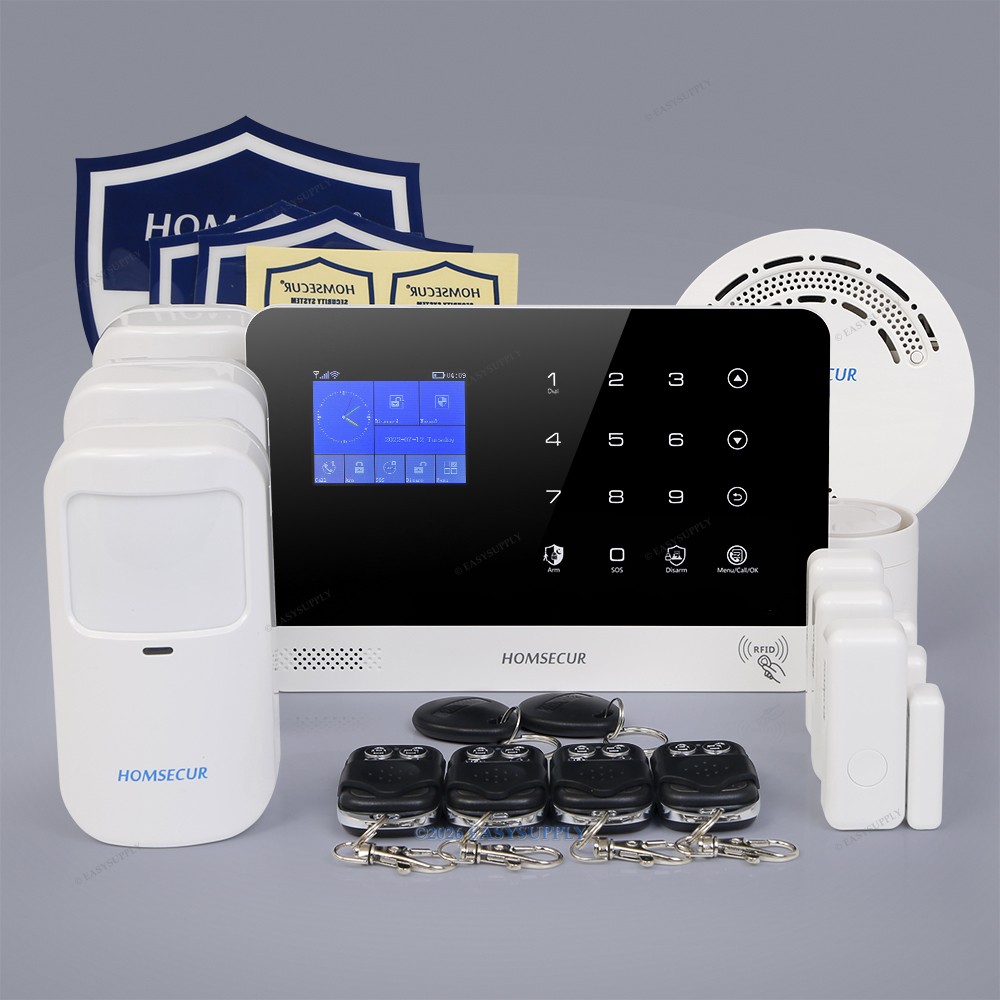 HOMSECUR Wireless WIFI 4G SMS Autodial Burglar Alarm System+Pet-Immune/Friendly