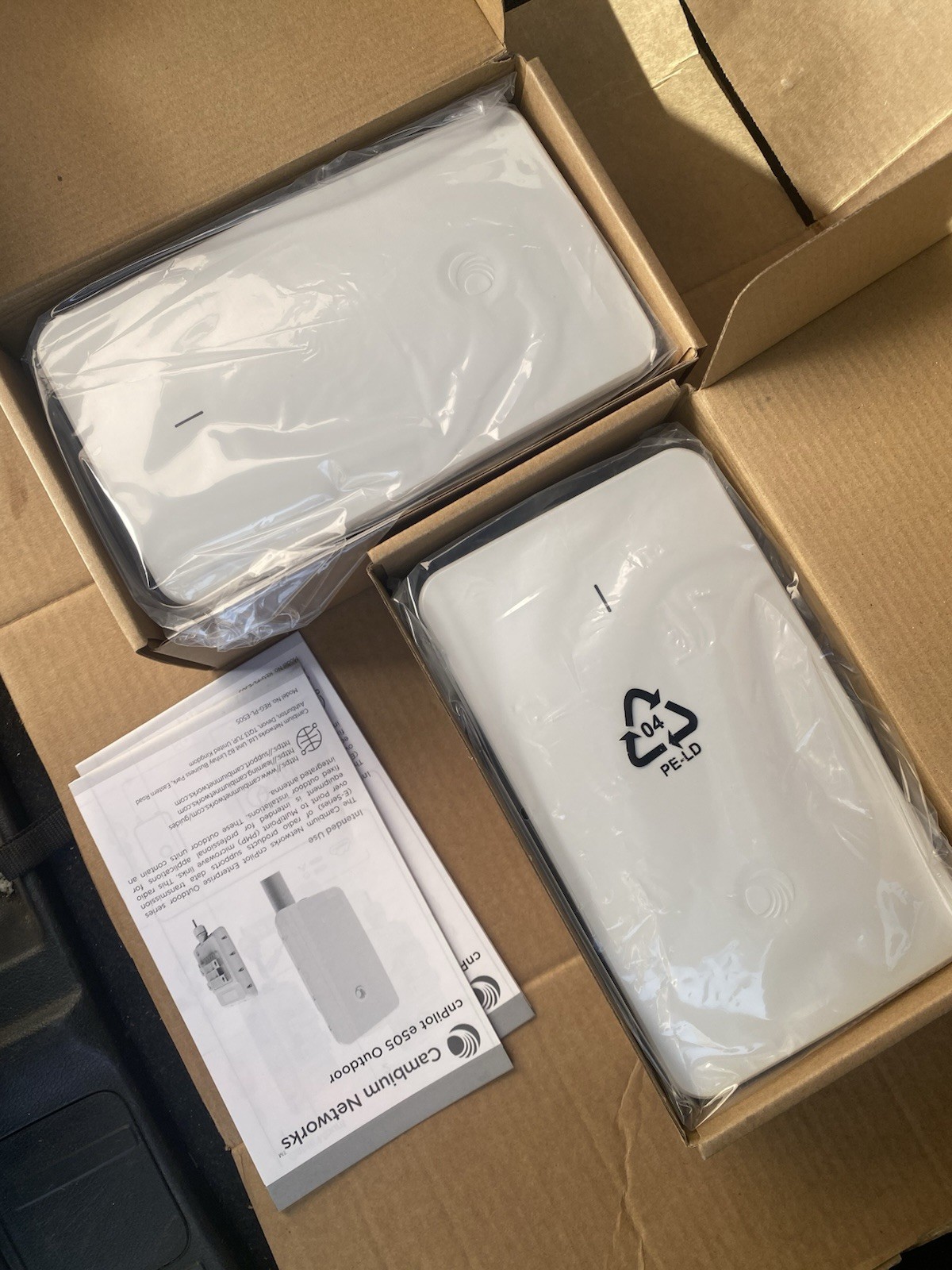 (2) Cambium Networks cnPilot e505 Wi-Fi 5 Outdoor Wireless Access Point