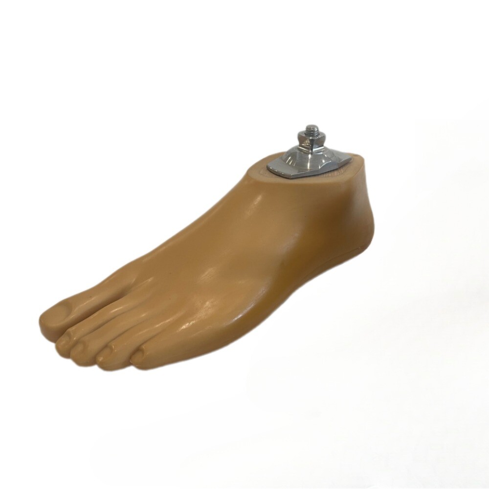 SACH Prosthetic Foot Adapter, Universal Fit, Size 21-30, Left or Right, Beige