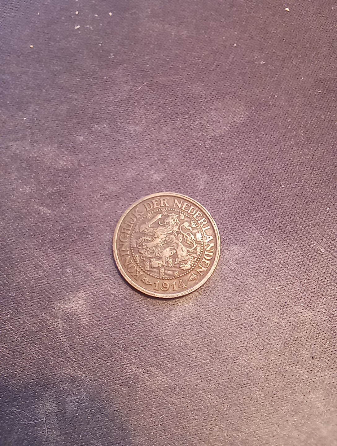 NETHERLANDS 1 CENT 1914