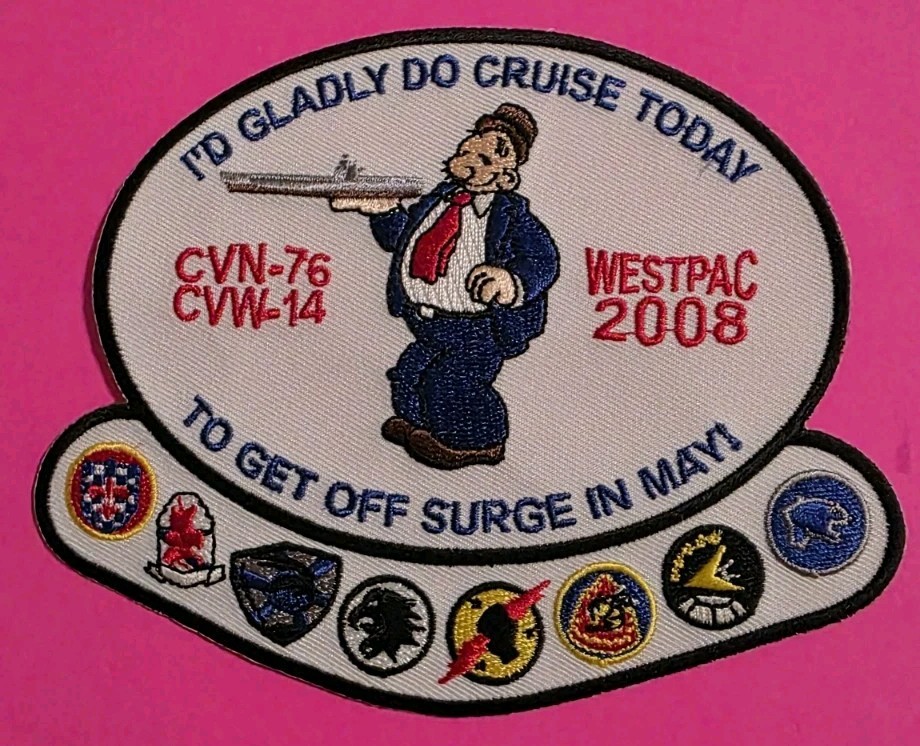 Patch U.S. Navy Westpac 2008 CVN-76 CVW-14
