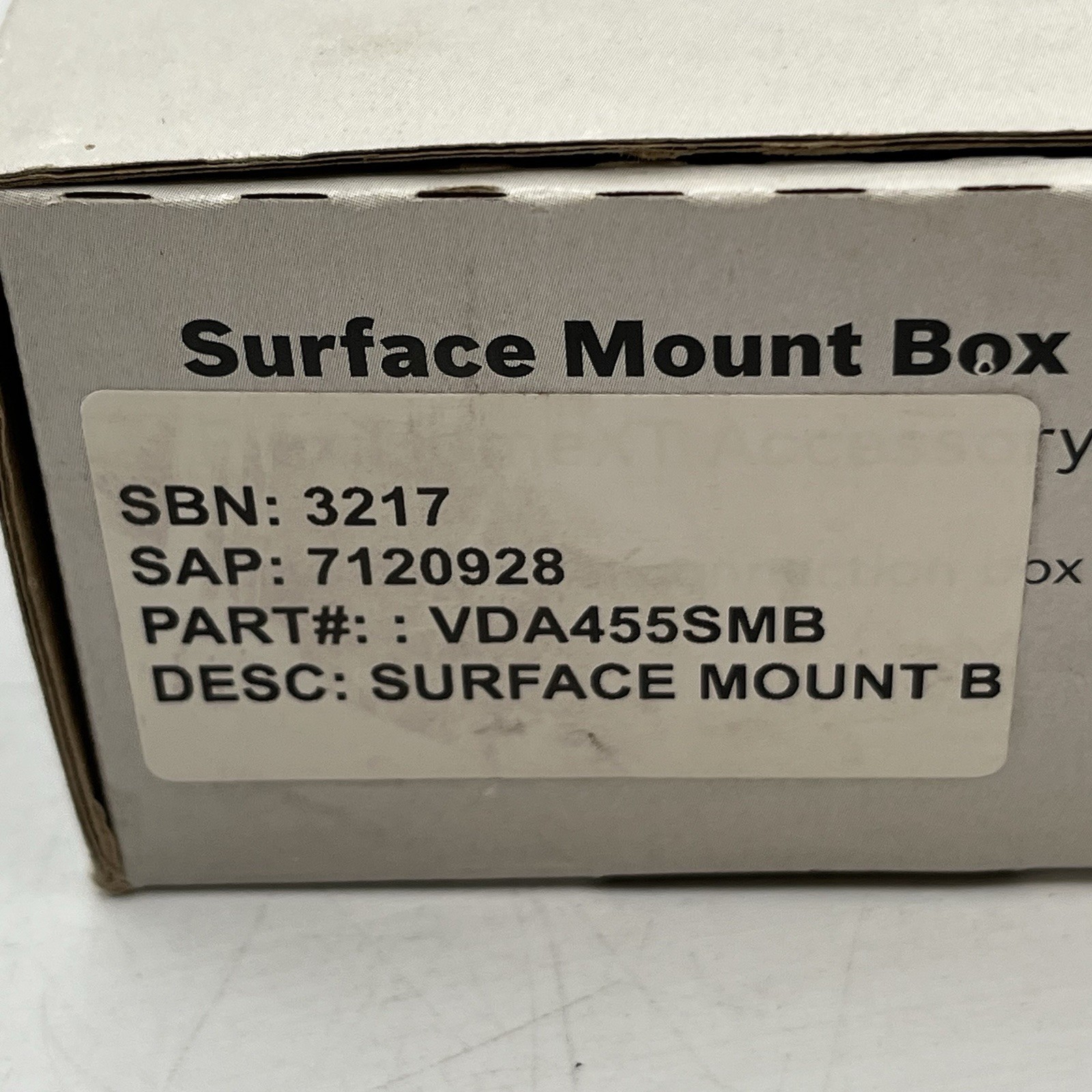 NEW!! Bosch Surface Mounting Box Impact FlexDomeXT Accessory - VDA-455SMB