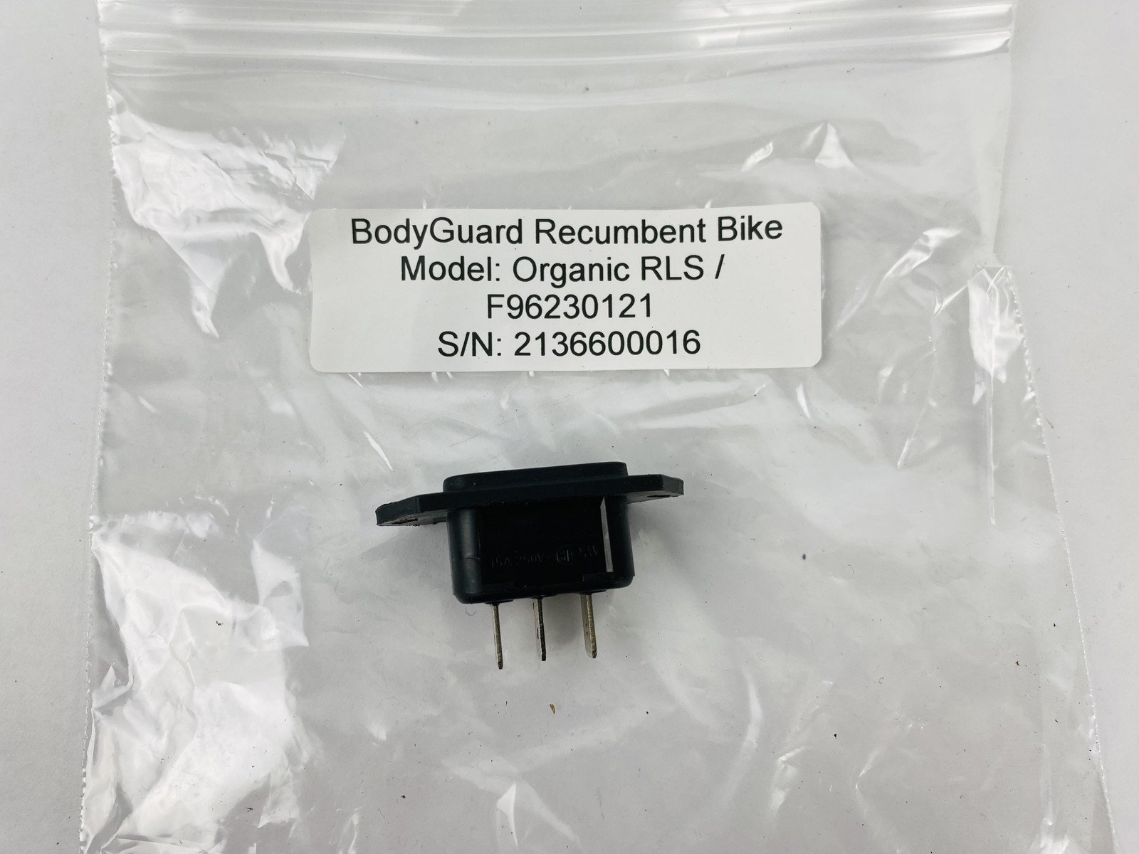 Bodyguard Organic LS Treadmill Power Entry Socket Input Module (PP508)
