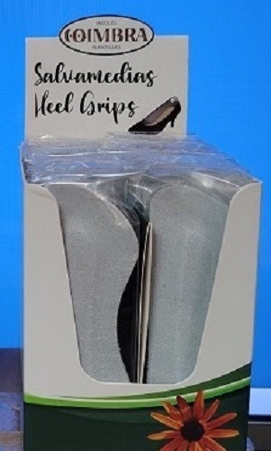 Suede Leather heel grips, 20 PAIR PACK,  gray, Shoemakers and resellers