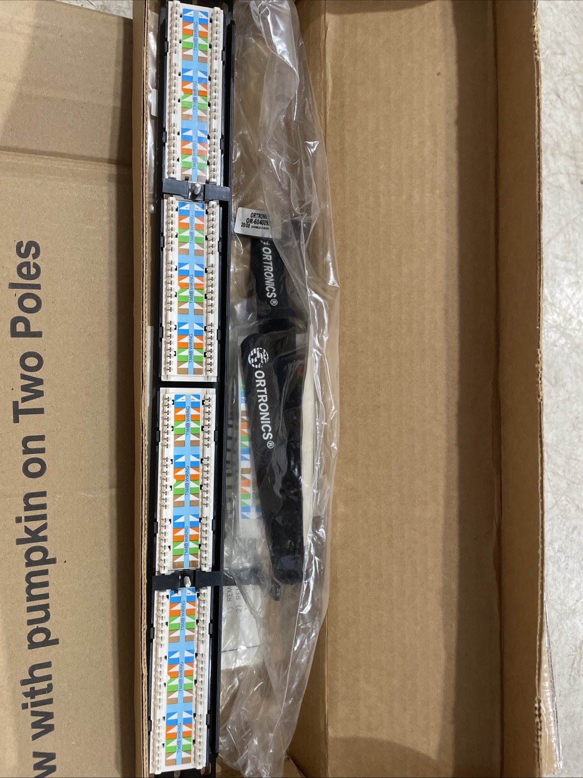Ortronics Clarity Patch Panel 24 Cat 5e RJ-45 Ports 1U Rackmount 19 in