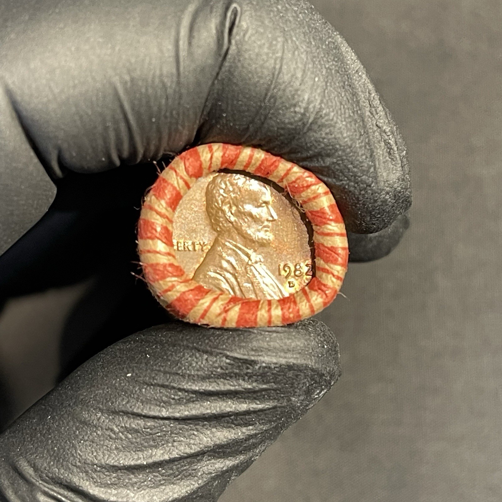 1982 D Lincoln Cent Copper Large Date Roll (CIRCULATED)