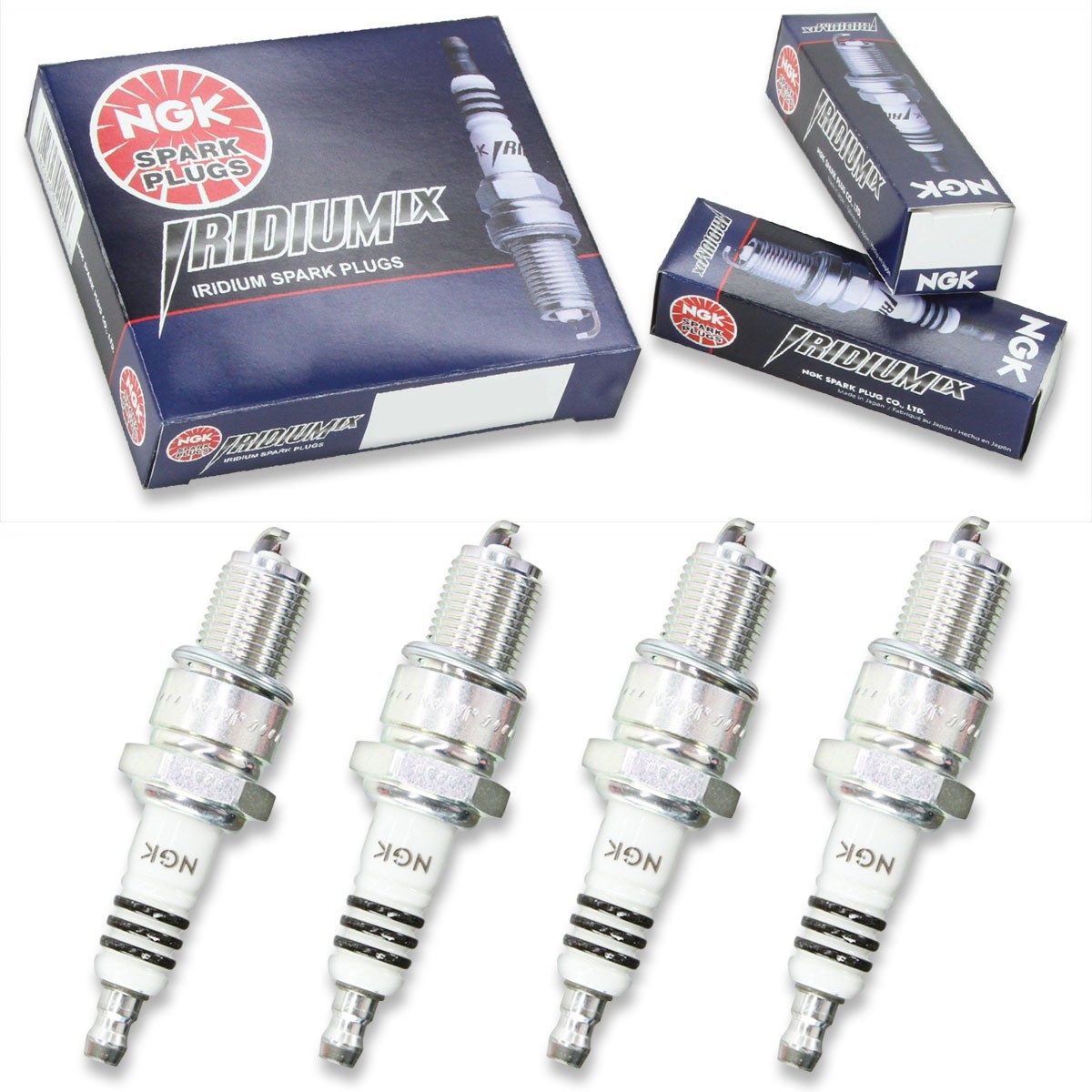4pcs 84-85 Yamaha XV1000 Virago NGK Iridium IX Spark Plugs 981cc 59ci Kit wj