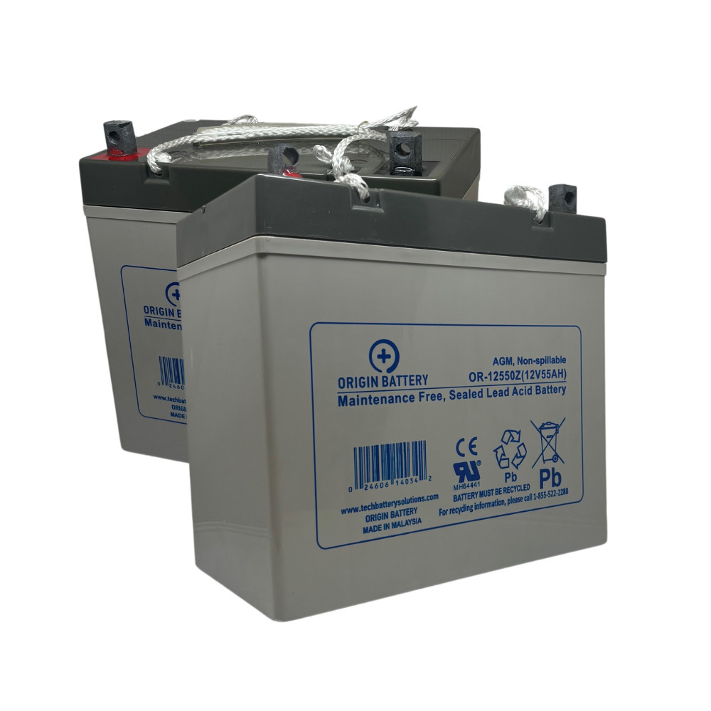 Invacare 3G Storm Series Ranger 22NF/55AH Battery Kit, Also Fits Torque SP Model