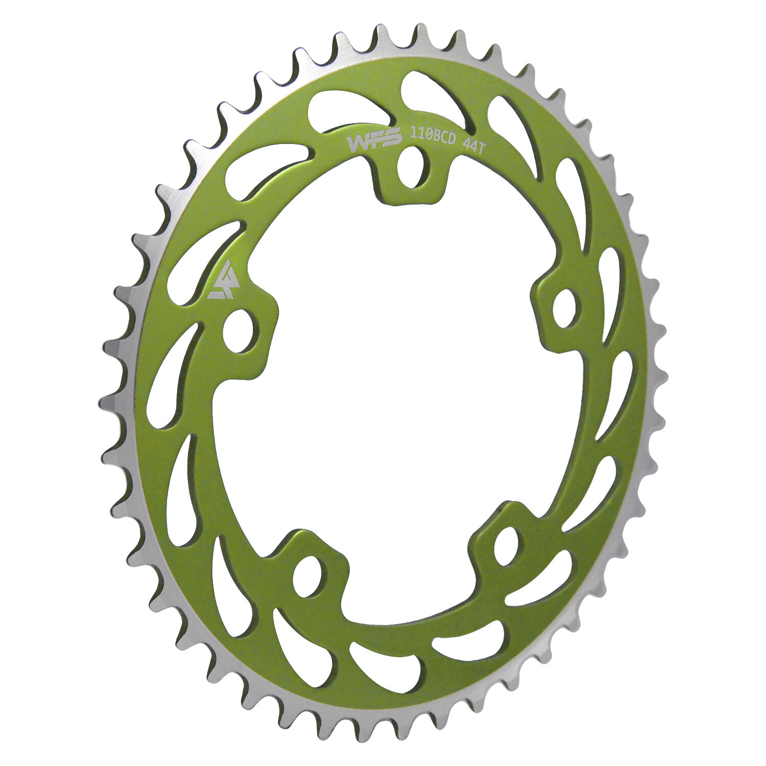WFS Helix Chainring 44T 1/8" 110mm Old School BMX Single Speed Fixie ,Green