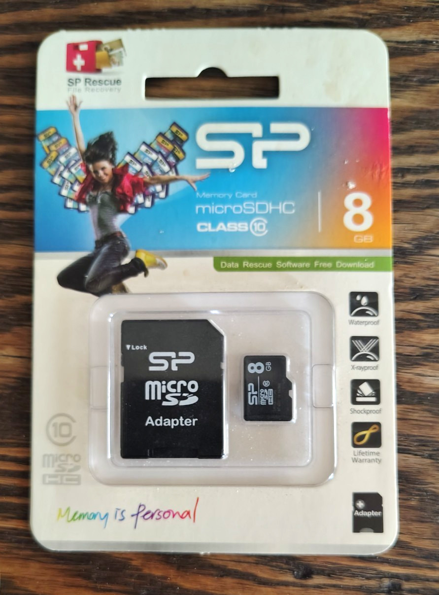 Genuine SP Rescue MicroSD 8GB - Class 10 - MicroSDHC Card