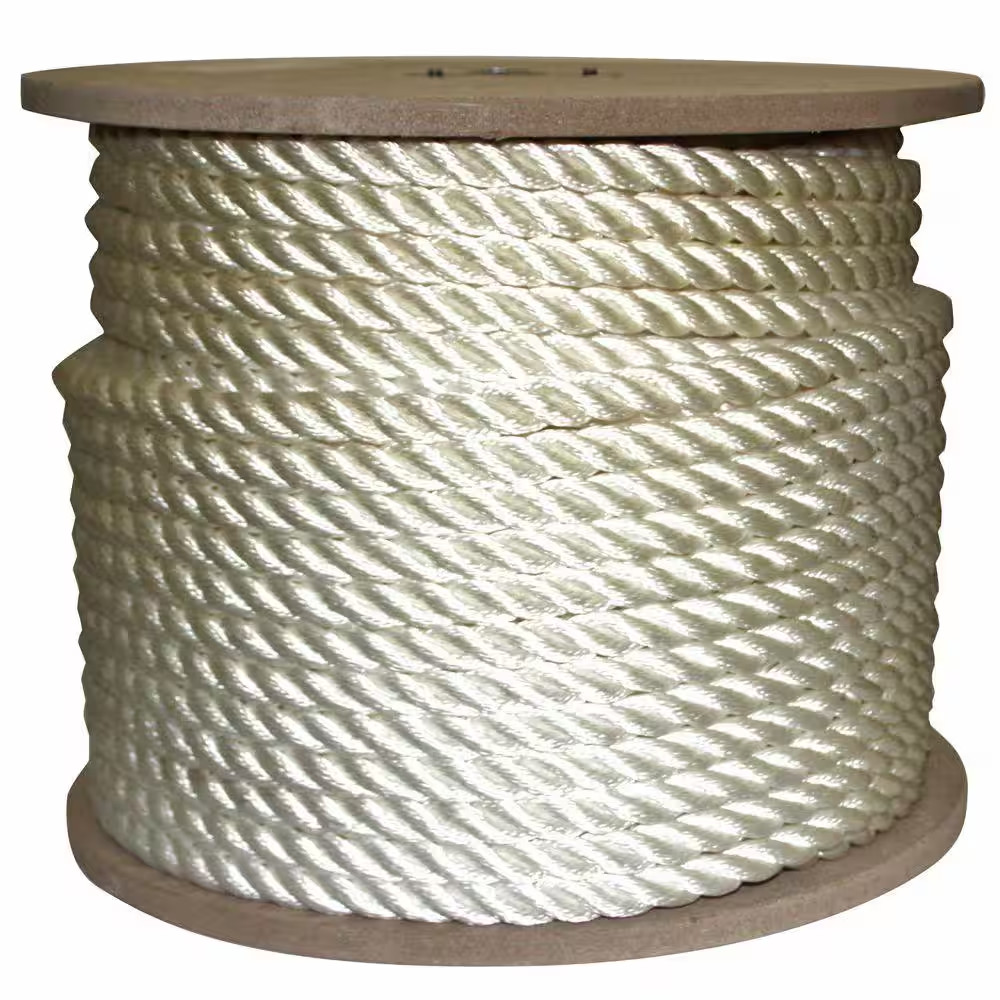 5/8 In. X 300 Ft. Twisted Nylon Rope White