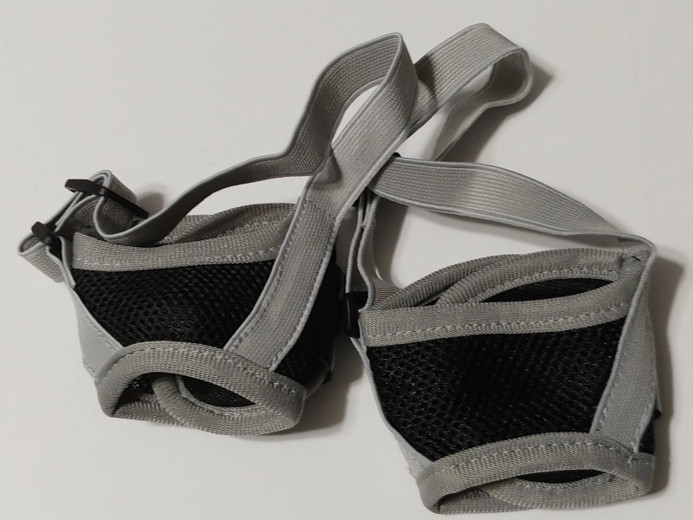 Dog Muzzles Sets Sm Med Adjustable Breathable Overhead Strap Small breed