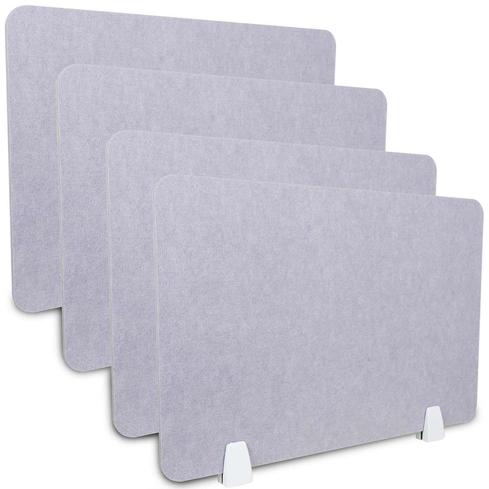 4 Pack Acoustic Desk Panel Privacy Desk Dividers 16x24 Inch Noise Reducing De...