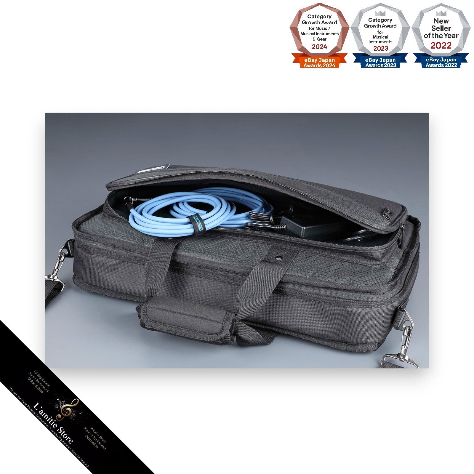 BOSS CB BM M Lightweight Medium Size Black Multi Effects Carrying Case Japan New