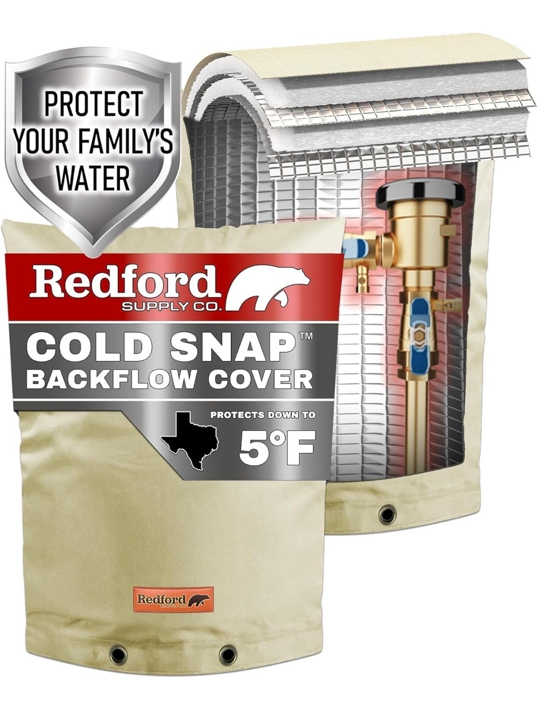 Redford Supply Co. Cold Snap Backflow Pump Cover 600D 16”x20”