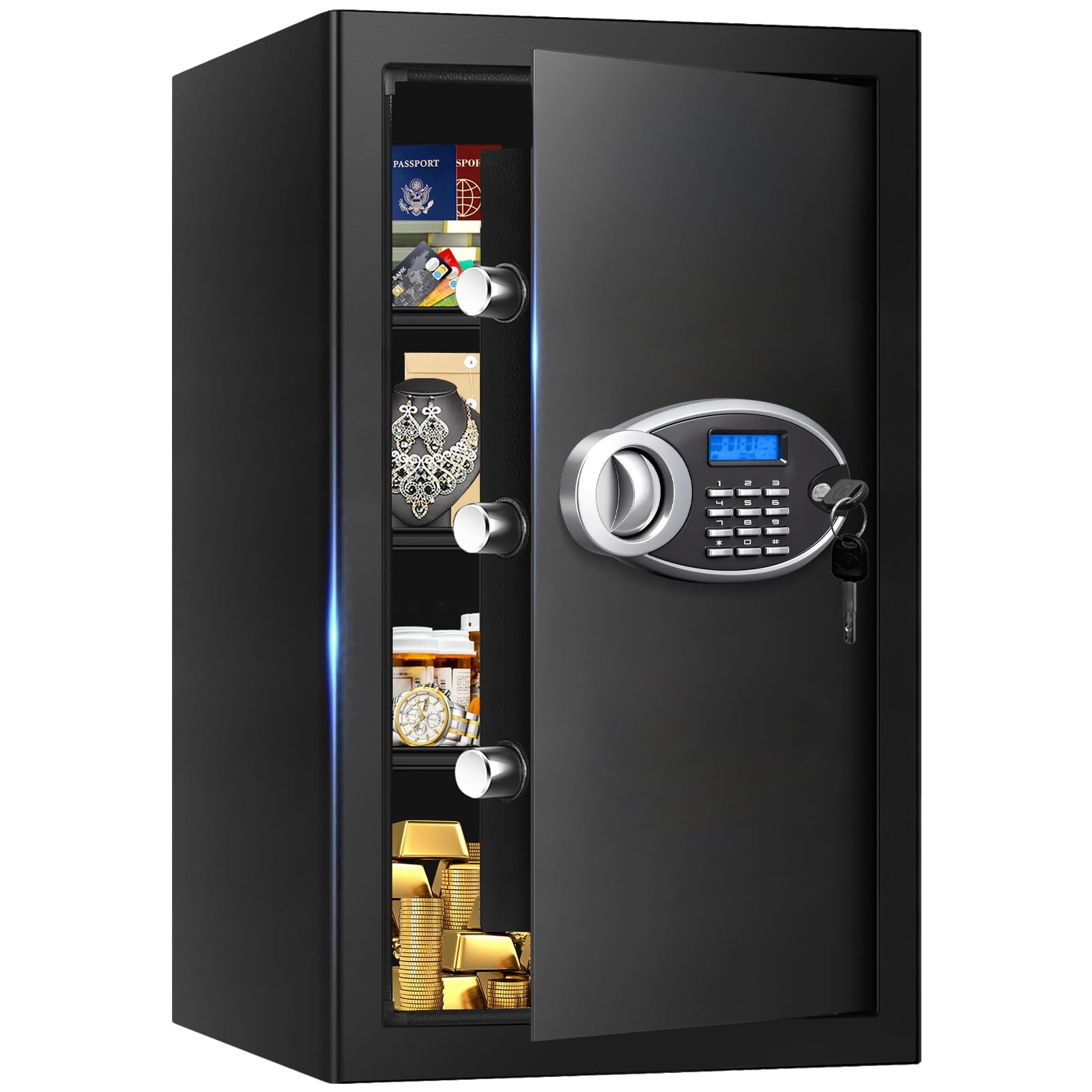 5.2 Cuft Large Safes for Home Use Fire and Water Proof, Heavy Duty Fireproof ...