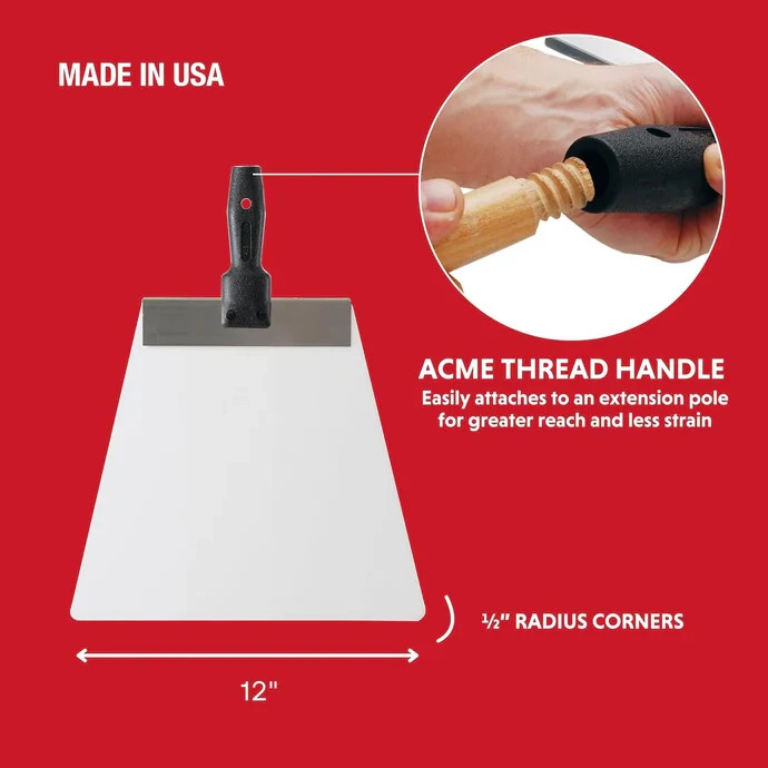 Advance Tools Drywall Knock Down Knife Angled 22"