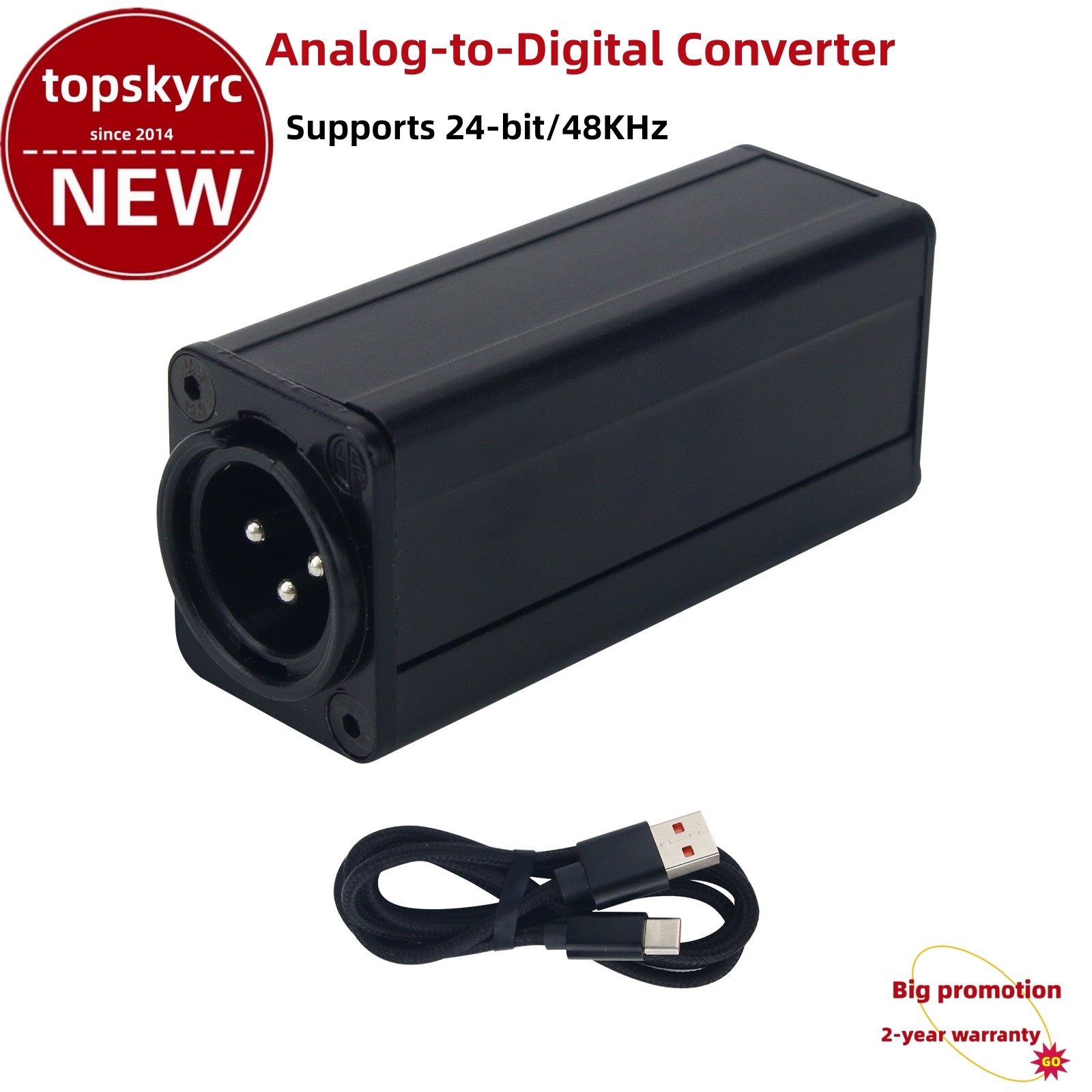 Analog to AES Converter Analog-to-Digital Converter ADC with AES Output