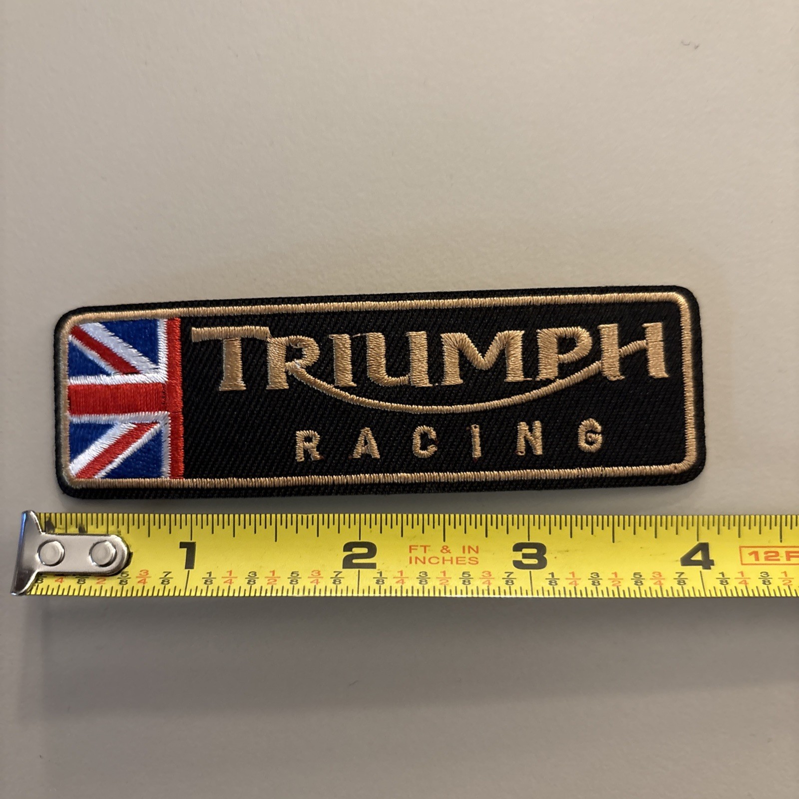 Triumph Racing (Embroidered Iron on patch) Racing / Motorcycle / Bike