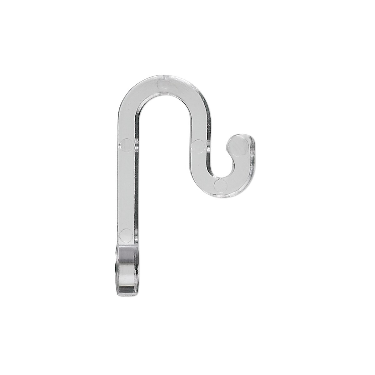 Bead Hooker, 10 Clear Acrylic 1 Inch Display Hooks *