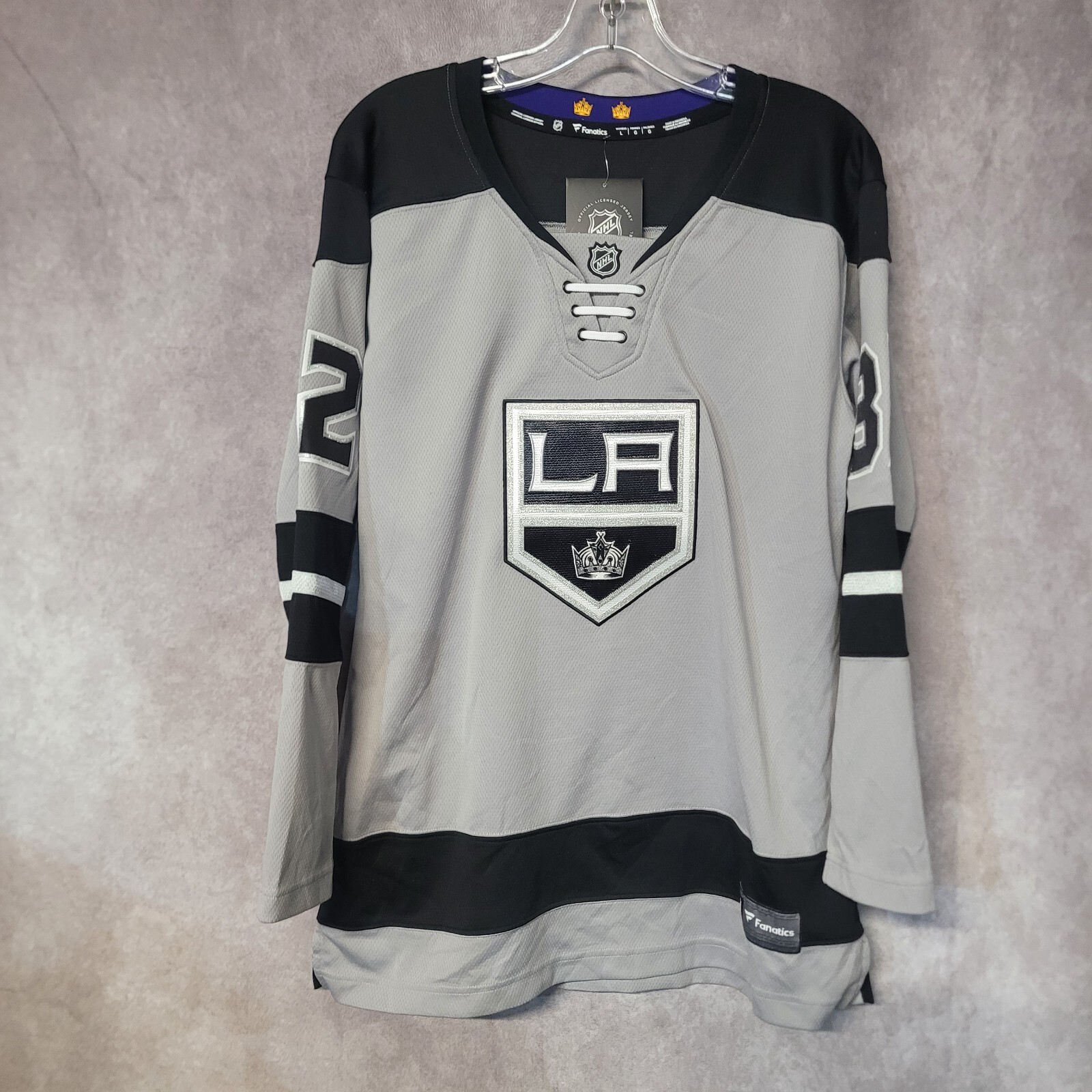 NWT Fanatics Los Angeles Kings Jonathon Quick 32 Alternate Jersey Womens L $175