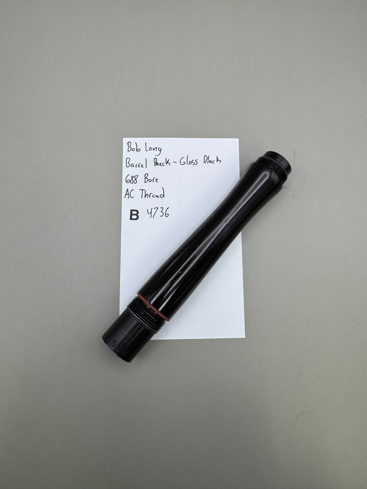 Bob Long Paintball Barrel Back-Gloss Black 688 Bore AC Thread